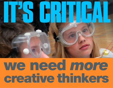 It's critical! We need more creative thinkers.